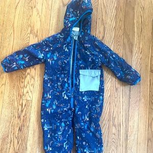 18-24 month reversible Patagonia puff-ball snowsuit